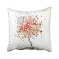 thumbnail image 1 of BSDHOME Colorful Abstract Watercolor Digital Painting Of Autumn Tree Red Drops Fall Leaf Pillowcase Pillow Cushion Cover 20x20 inches, 1 of 1