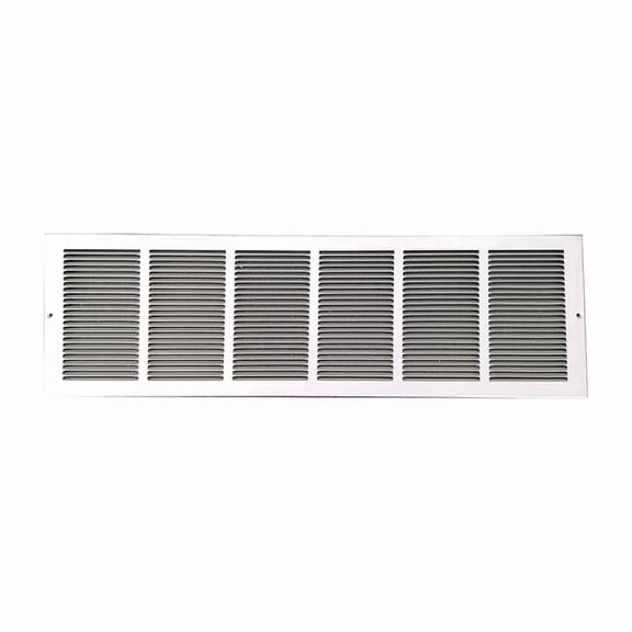 Manufacturer Varies Return Air Grille 9.75 X 31.75, White, Steel 4MJR9