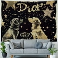 thumbnail image 4 of BCIIG Dogs Stars Cross Stitch Tapestry Wall Hanging Unique Style for Home Decor - Graphic Tapestries for Living Room Bedroom Apartment Farmhouse Dorm 40x30inch, 4 of 6