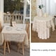 thumbnail image 5 of Manteles de encaje Beige con borlas, cubierta de mesa de algodón Vintage de ganchillo lavable para decoración de banquete de boda y cena, 5 of 6