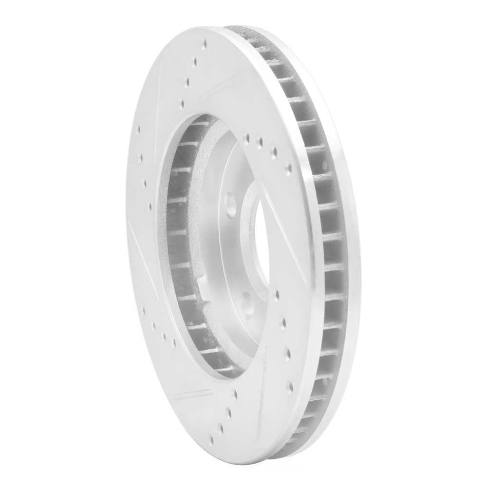Dynamic Friction Company 631-52011R DFC Brake Rotor - Drilled And Slotted - Silver