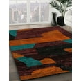 thumbnail image 2 of Ahgly Company Indoor Rectangle Abstract Red Abstract Area Rugs, 4' x 6', 2 of 6