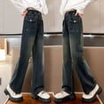 thumbnail image 5 of THJRPQJFD Girls Jeans Size 10-12 Jeans Para Mujer Pantalones Para El Frío De Mujer Clothes for 13 Year Old Girls 3 Year Girl Clothes Workout Clothes Girls Clothes Size 12 Gymnastics Clothes, 5 of 8