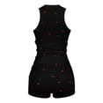 thumbnail image 6 of Laipiong Womens Short Sets 2 Piece Funny Cute Heart Print Sleeveless Tank Top and Shorts Pajama Soft Sleepwear Outfits womens short sets summer vacation, 6 of 6
