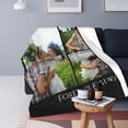 thumbnail image 4 of Skartam Personalised Photo Blanket Custom Blankets Throw with Picture Collage Text for Adults Family Customised Birthday Anniversary Wedding Gifts, 4 of 5