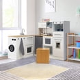 thumbnail image 3 of Gymax Kids 2-Piece Kitchen Play Set Pretend Chef Toy Set w/ Range Hood & Stove Burner, 3 of 9