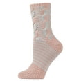 thumbnail image 4 of MeMoi Women's Cable Twist Sweater Knit Soft Cozy Crew Socks - Womens - Female, One Size, Cypress, 4 of 6