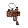 thumbnail image 4 of Llavero de silla de montar a caballo Hugo Western Cowboy Horse Saddle, 4 of 9