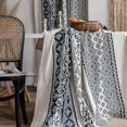 thumbnail image 2 of Tablecloth,100% Cotton and linen Boho Rectangle Tablecloth, Handblock Print Floral Table Cloth for Dining Table Parties, Wedding, Christmas, Outdoor, 2 of 5