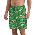 thumbnail image 2 of Naloa Leopard Print Men's Beach Shorts, Surfing shorts, Swim trunks, Quick Dry Swim Trunks for Surfing Beach Fun - Medium, 2 of 9