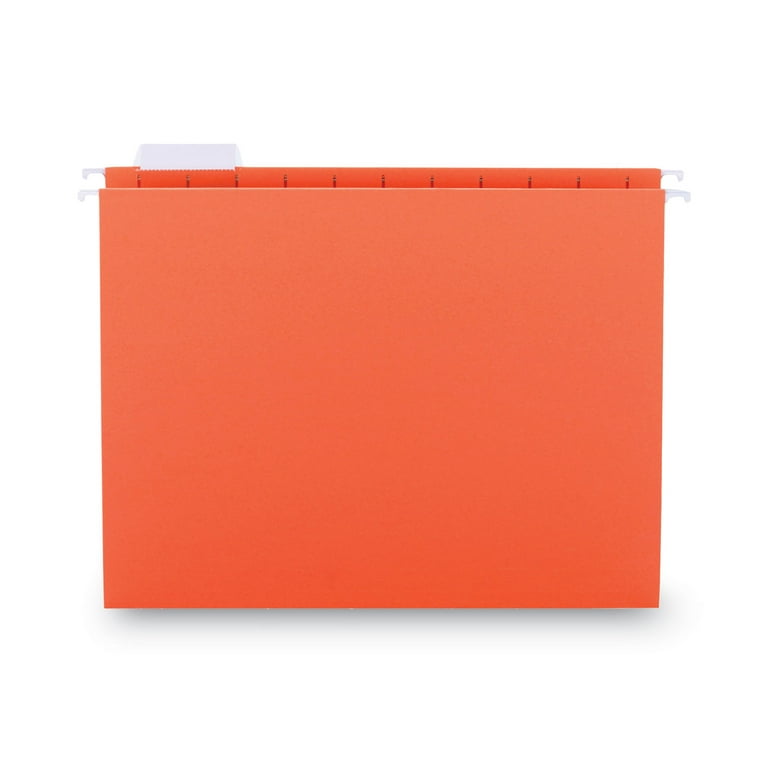 Colored Hanging Folders, Letter Size, 1/5-Cut Tabs, Orange, 25/Box Colored Hanging Folders, Letter Size, 1/5-Cut Tabs, Orange, 25/Box