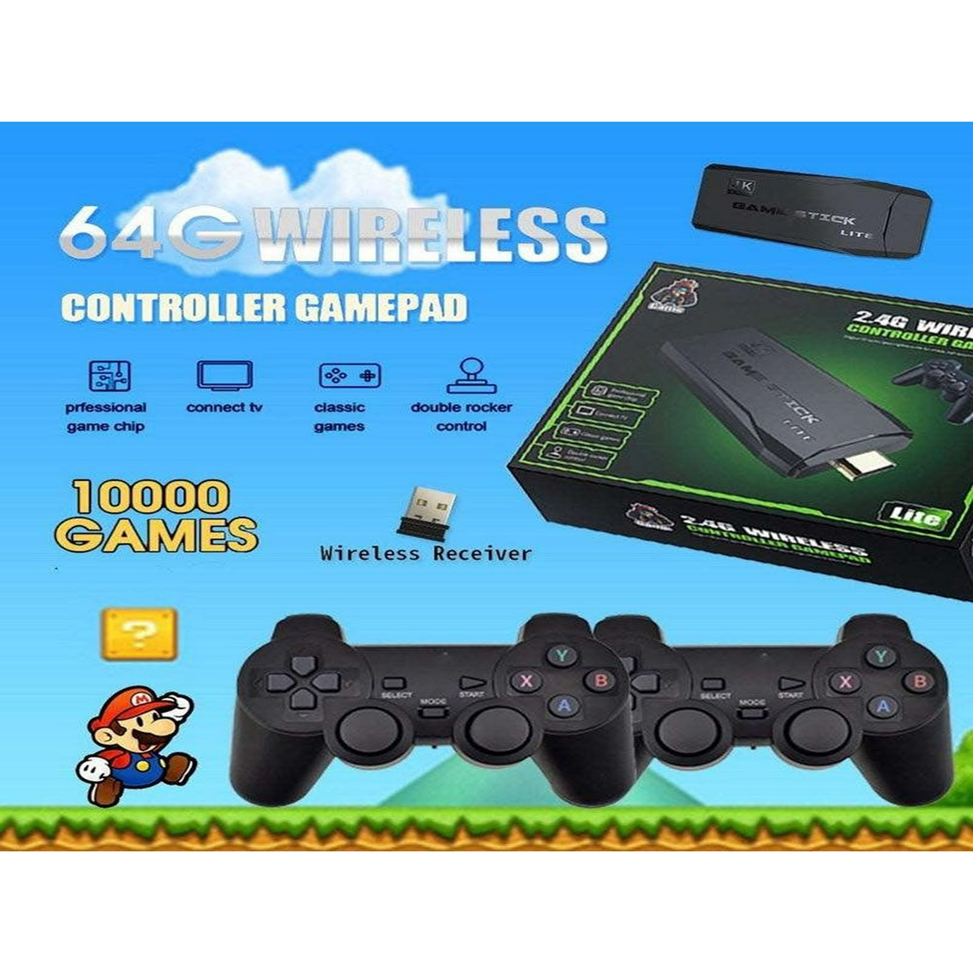 Consola Retro Con 10000 Juegos Incorporados Game Stick 64G