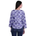 thumbnail image 4 of Moomaya Printed Button Placket Full Sleeve Top Round Neck WoMen's Casual Summer Tunic, 4 of 6