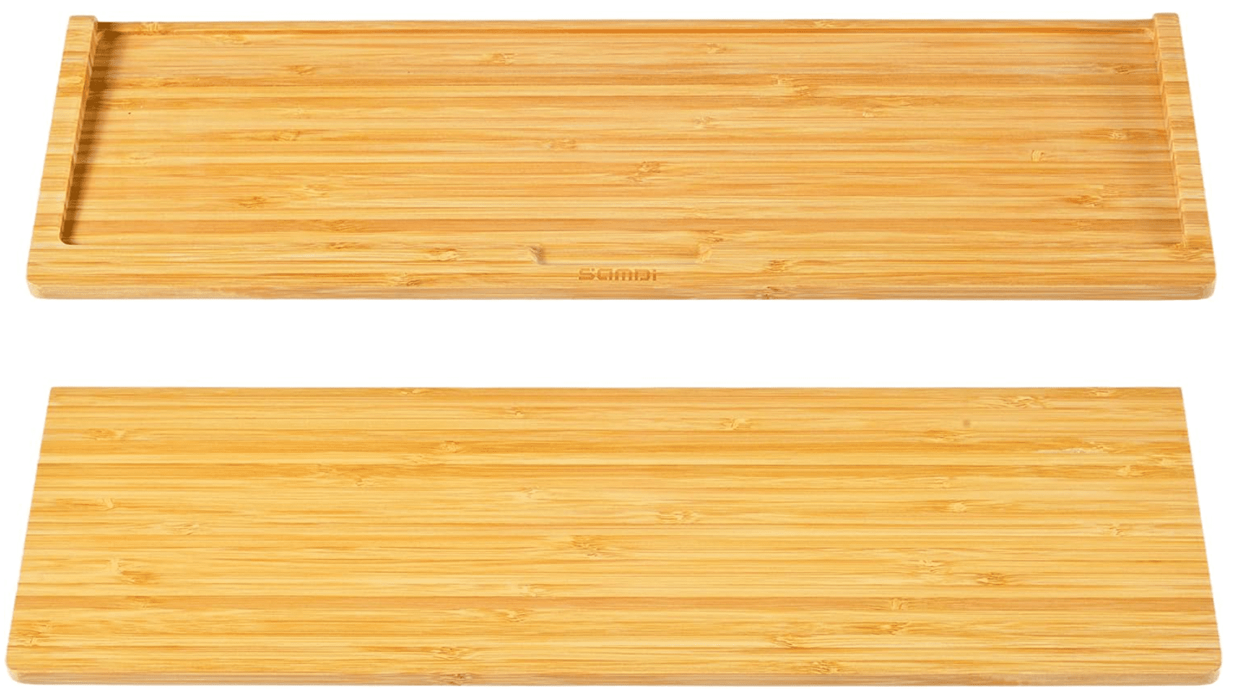 SAMDI Ergonomic Computer Wooden Desktop Shelf for Comfortable Keyboard Tray