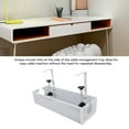 thumbnail image 4 of Under Desk Cable Management Tray, Carbon Steel Under Table Desk Cable Cord Wire Organizer with Clamp Mount, Trapezoidal Under Desk Cord Organizer for Study, Office, Classroom, 4 of 7