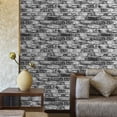 thumbnail image 4 of Yancorp 10ft Brick Wallpaper Peel and Stick Contact Paper Waterproof Self-Adhesive Backsplash Easily Removable Grey Wallpaper, 4 of 6
