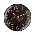thumbnail image 1 of Reloj De Pared Análogo Diseño Mármol Cóncavo 30 Cm Bisel Delgado, Negro, 1 of 4
