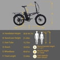 thumbnail image 2 of Ltmate Hammer Electric Bike for Adults, 20” x 4” Fat Tire Folding Ebike, 500W Powerful Motor Electric Folding Bike, 48V 10.4Ah Removable Battery, 7-Speed Gears,Black, 2 of 10
