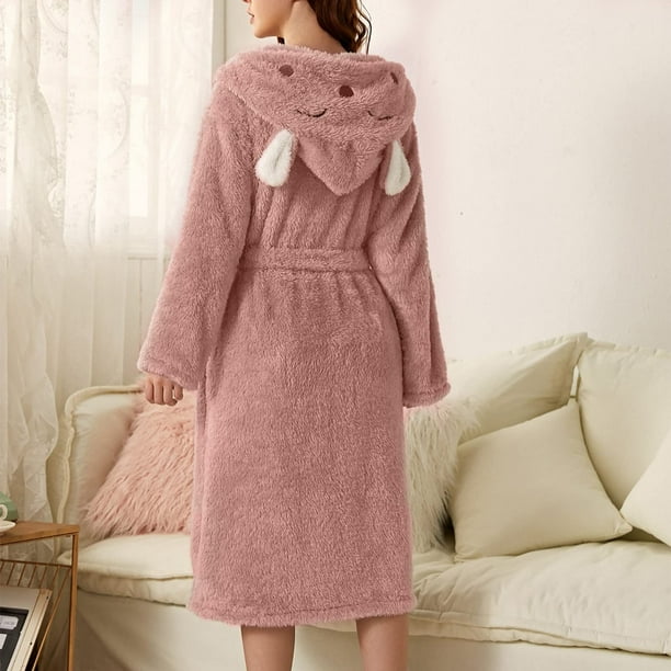 Batas de moda para mujer, bata de baño alargada, mantiene el calor, solapa, mismo estilo para hombres y mujeres, pijama de manga larga para mujer.