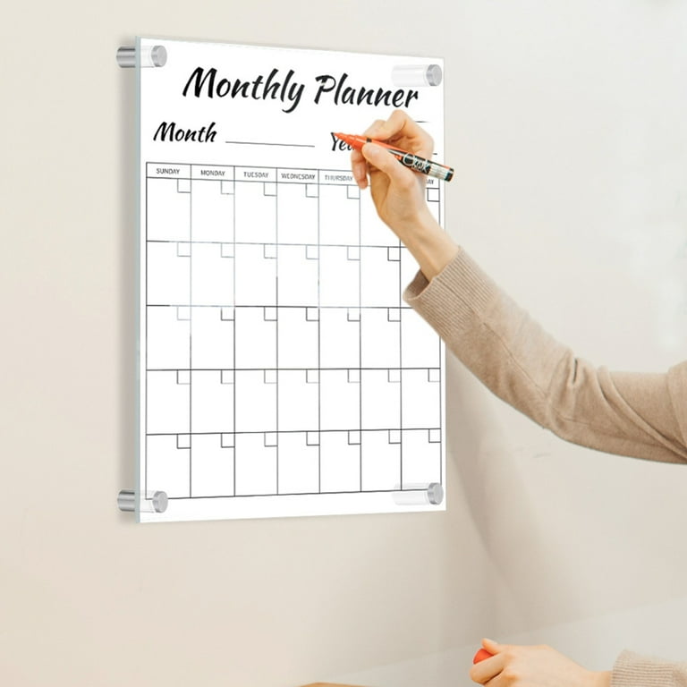 NUOBESTY 1 Set Weekly Planner Board Block Calendar for Desk Whiteboard  Calendar Desktop Calendar Meal Planner for Fridge Chalkboard Calendar for  Wall Clear Memo Board Table Board Household - Yahoo Shopping