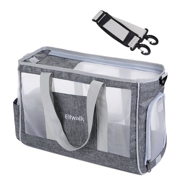 Carrier Dog Cats Bolso Transpirable Pet Outing Bag Suministros para mascotas (Gris claro B) Likrtyny Libre de BPA