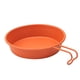 thumbnail image 1 of Tazas de viaje, tazones para mochileros, vajilla pequeña antiadherente multiusos, plato sólido naranja, 1 of 8