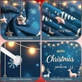 thumbnail image 4 of Festive Christmas Banner Blue Color New Year Display Star Decor Reindeer Design Holiday Backdrop for Christmas Party New Year Celebration Indoor Event, 4 of 9
