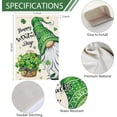 thumbnail image 4 of diyeu Happy St. Patrick''s Day Gnome Garden Flag 12x18 Double Sided Burlap, Shamrock Basket Yard Flag for Spring Seasonal Irish Holiday Farmhouse Yard Outdoor Decor(ONLY FLAG), 4 of 5