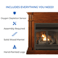 thumbnail image 4 of Duluth Forge Dual Fuel Ventless Gas Fireplace With Mantel - 32,000 BTU, T-Stat Control, Autumn Spice Finish - Model# DFS-400T-1AT, 4 of 11