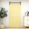 thumbnail image 3 of Folding Sliding Barn Door Hardware Kit Heavy Duty Roller Track Kit For 2 Doors No Doors Smoothly Quietly Easy To Install ,Easy Install, 3 of 6