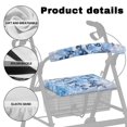 thumbnail image 5 of HELLHERO Butterfly Musical Note Pattern Design Soft Rollator Walker Seat and Backrest Covers Outdoor for Men, Removable Protection Fleece Fabric Rollator Walker Seat Back Cover, 5 of 10