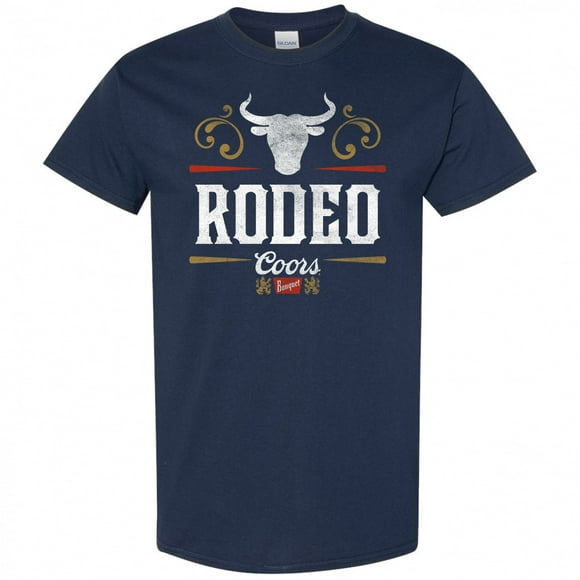Coors Banquet Rodeo Ornate Navy Colorway T-Shirt-XLarge