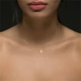 thumbnail image 3 of Delicado collar de oro para las mujeres lindo nombre de la letra gargantilla collares para niñas joyas, 3 of 3