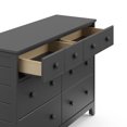 thumbnail image 3 of Commode de rangement double avec 6 tiroirs Moss de Storkcraft, 3 of 9