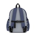 thumbnail image 3 of Geometric Stripe Blue Pattern Cute School Backpack with Padded Back and Adjustable Shoulder Straps 13.4"x11"x4.7", 3 of 5