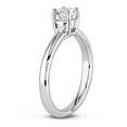 thumbnail image 2 of Intriguing Solitaire Engagement Ring 0.33 Carat Round Cut Diamond on Gold, 2 of 2