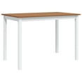 thumbnail image 4 of vidaXL Dining Set Brown and White Pine wood Large Durable Dining Set, 4 of 11