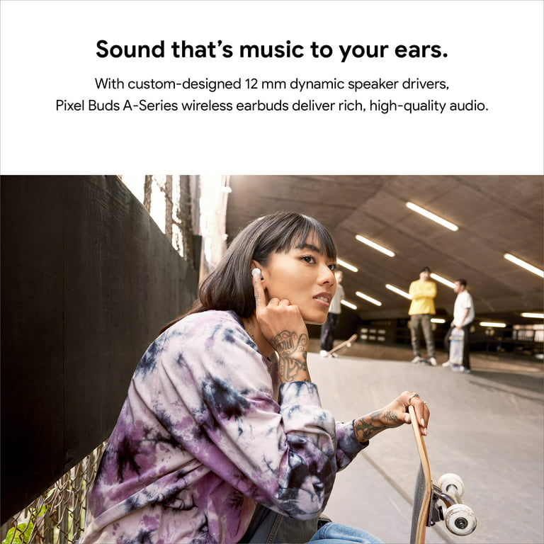 Pixel - Buds with Wireless Bluetooth Headphones Google Audio - - Charcoal Earbuds A-Series