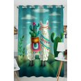 thumbnail image 1 of EREHome cute llama Blackout Window Curtain Drapery Panels 52x84 Inch One Piece, 1 of 1
