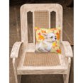 thumbnail image 2 of Carolines Treasures BB9958PW1818 Chihuahua Leg up Fall Fabric Decorative Pillow  18H x18W multicolor, 2 of 2