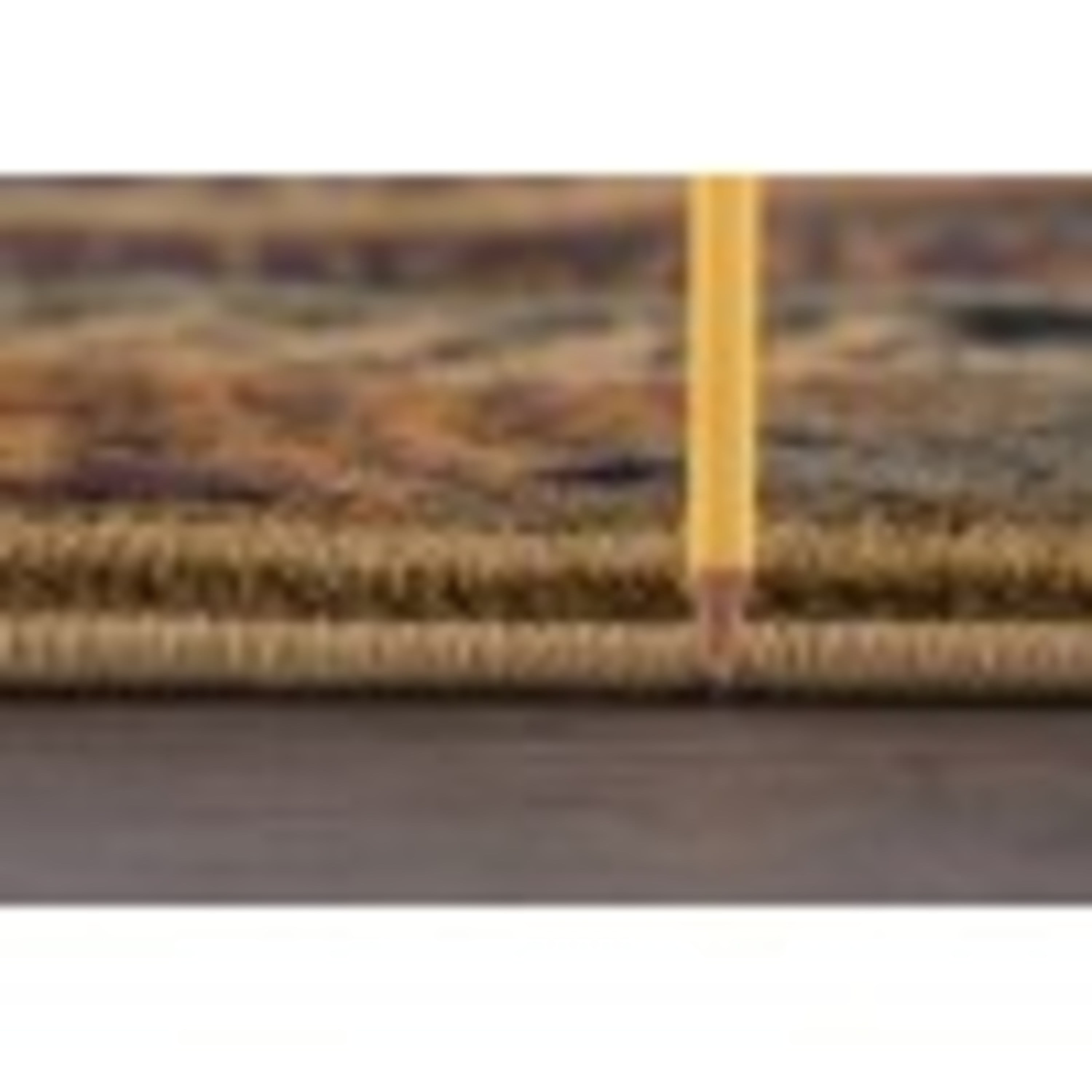 Novelty Lodge 2'x3' Rectangle Beige and Black Polypropylene Indoor Area Rug
