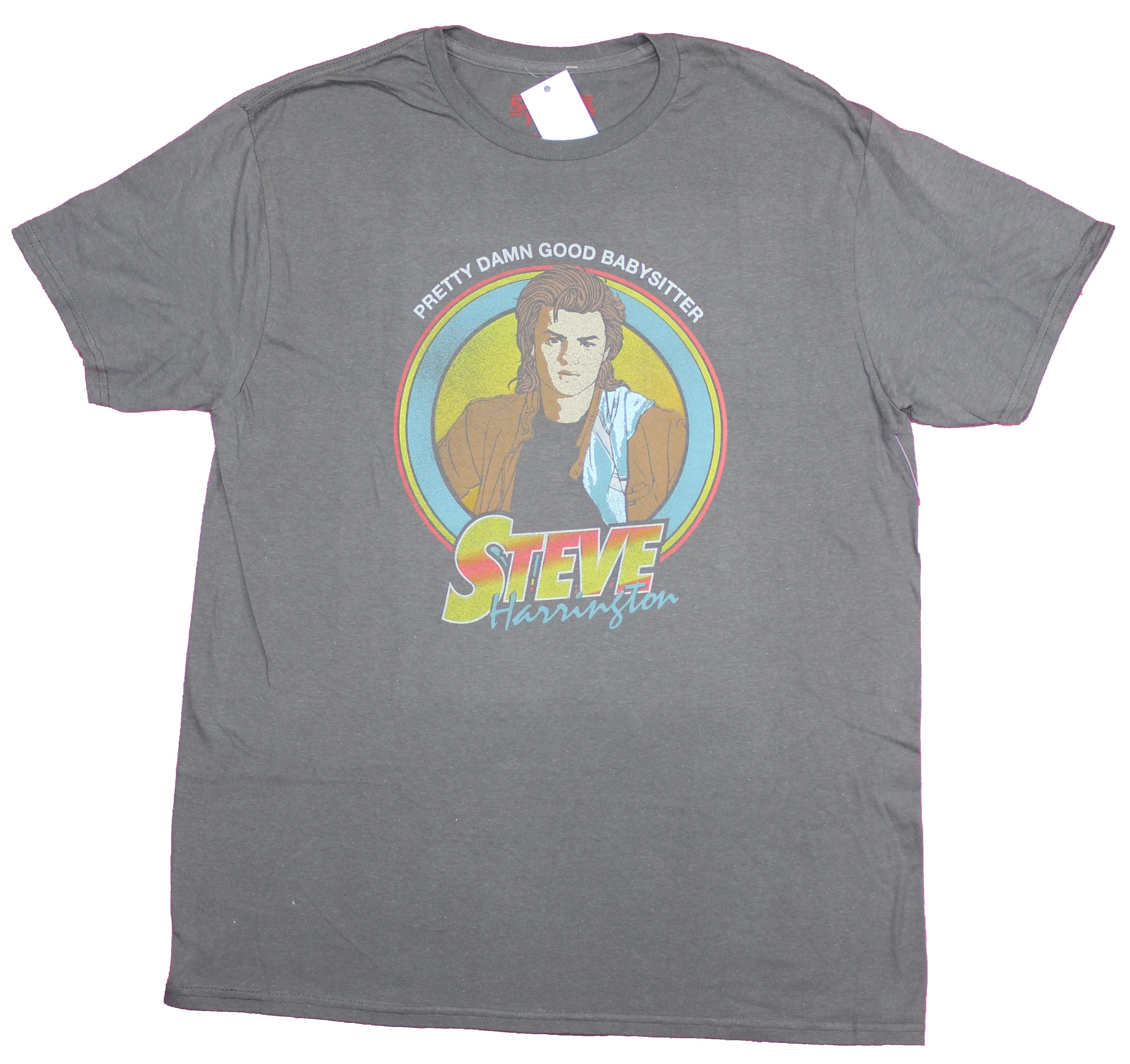 Stranger Things Mens T-Shirt Steve Harrington is a Damn Baby Sitter Walmart.com