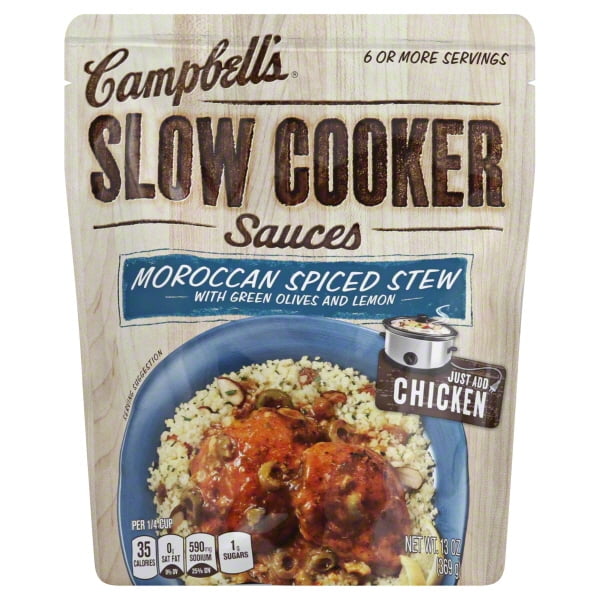 Campbell's Slow Cooker Sauces Moroccan Spiced Stew with Green Olives