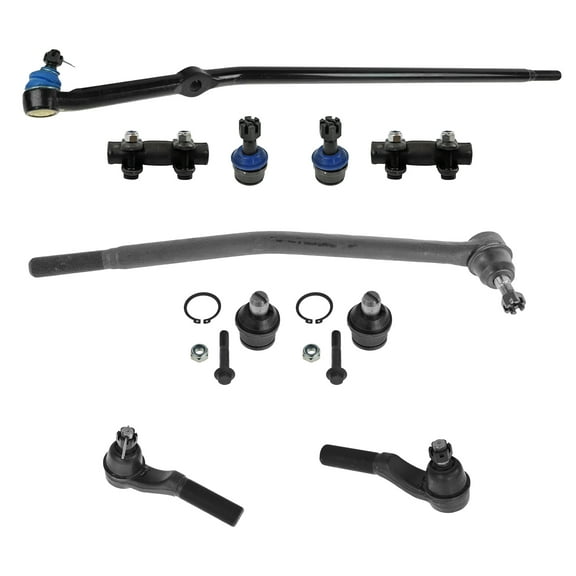 TRQ Front Upper & Lower Ball Joints with Inner & Outer Tie Rods for E150 Van PSA30120 Fits select: 2005-2006 FORD ECONOLINE