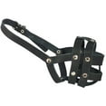 thumbnail image 2 of Real Leather Dog Basket Muzzle #0 Black - Spaniel, Poodle, Schnauzer (Circumference 8.5", Snout Length 2"), 2 of 2