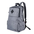 thumbnail image 1 of Mochila Techzone Gris True Porta Laptop 15.6 Pulgadas Puerto Usb, 1 of 8