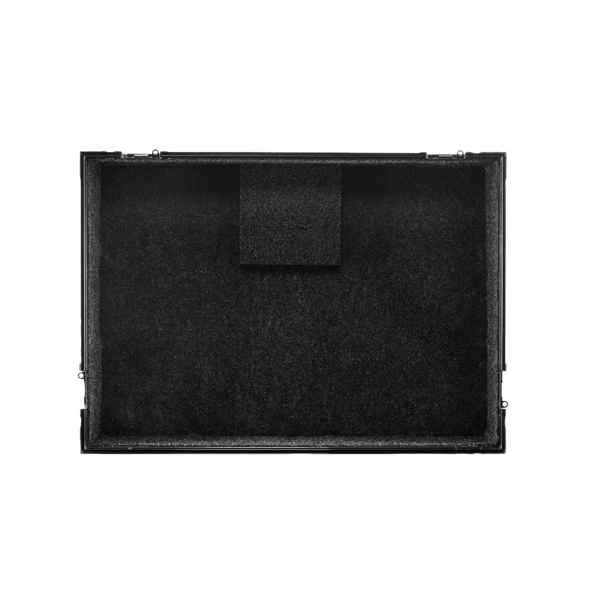 Odyssey FZGSDDJGRV6BL1UCW 1U Case in Black for AlphaTheta DDJ-GRV6 DJ Controller with Patented Glide Platform and Corner Wheels