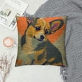 thumbnail image 2 of Orinice  Corgi Dog Throw Pillow Cover Shiny Butt Cute Dog Animal Pet Puppy Cartoon Lovely Friend Adorable Pillow Case  Decorative Men Women Boy Girl Room Cushion Cover for Home Couch Bed White, 2 of 5