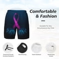 thumbnail image 5 of Haiem Two Human Hands Are Holds Pink Ribbon Awareness Men'S Quick-Dry Swim Trunks: Comfortable Beach Shorts With Mesh Lining And Pockets - Ideal For Swimming And Sunbathing Small, 5 of 9