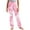 Pink, variant on vokkrv Girl's Leggings Cross High Waisted Flare Pants Yoga Bootcut Pants Solid Color Full Length Bell Bottoms Pink 5-6 Years